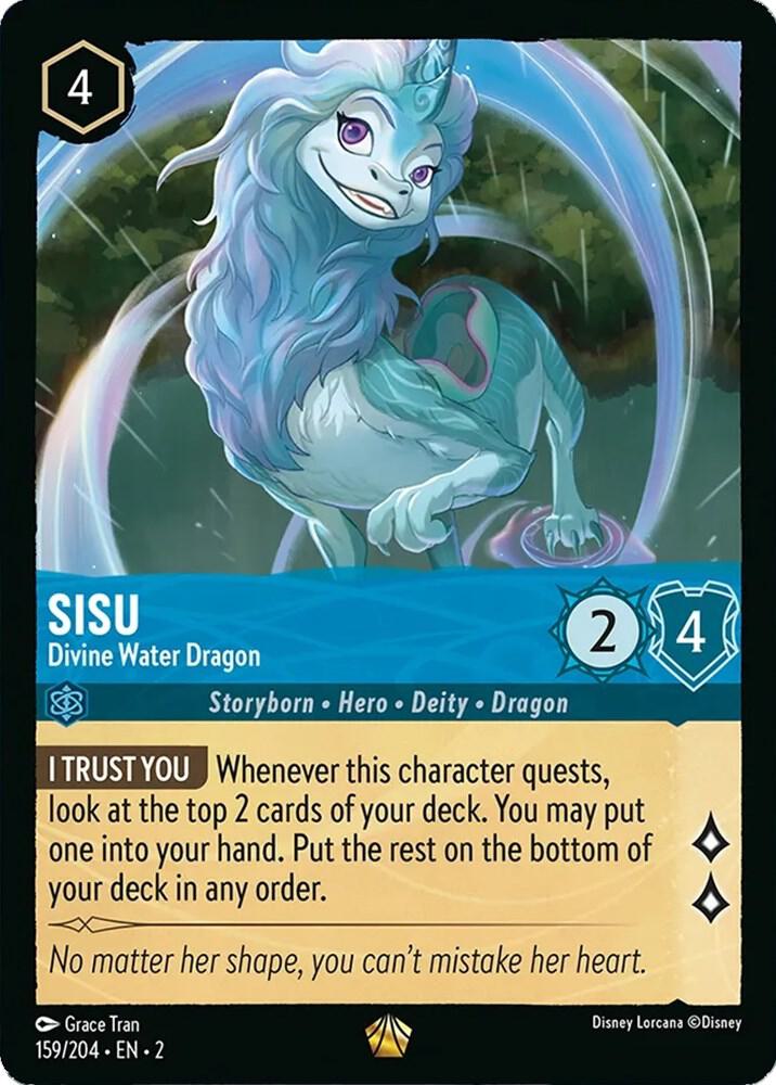 [Foil] Set 2 159/204 Sisu - Divine Water Dragon L