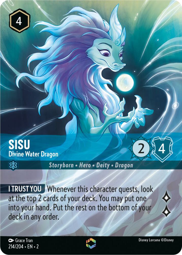 Set 2 214/204 Sisu - Divine Water Dragon (Enchanted) E