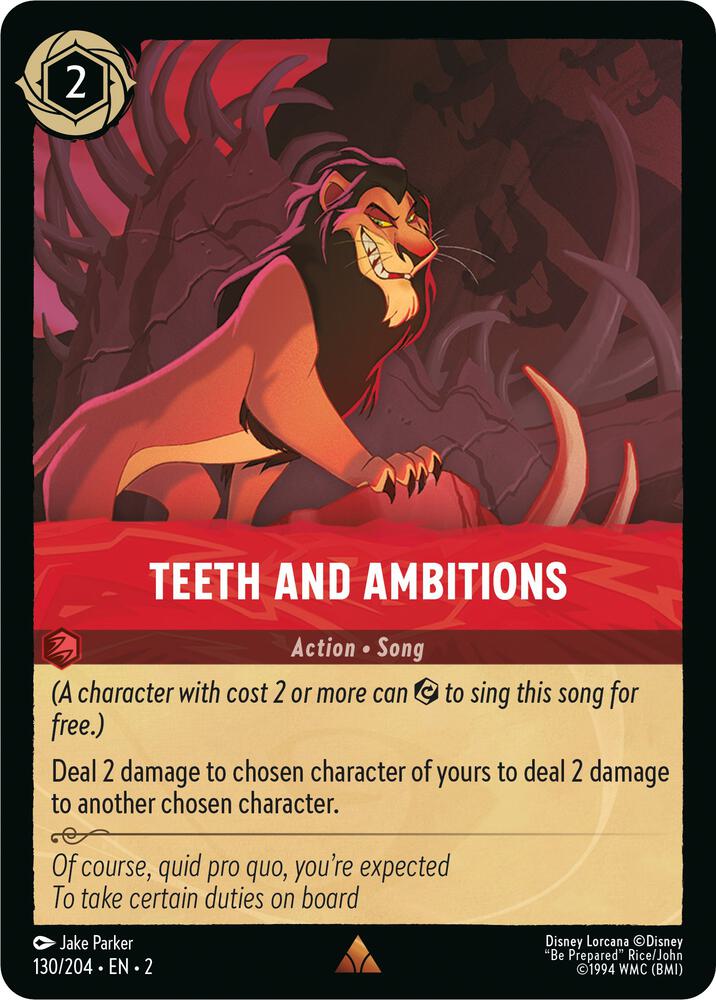 Set 2 130/204 Teeth and Ambitions R