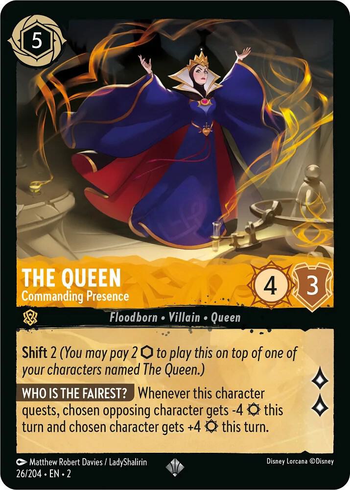 Set 2 026/204 The Queen - Commanding Presence SR