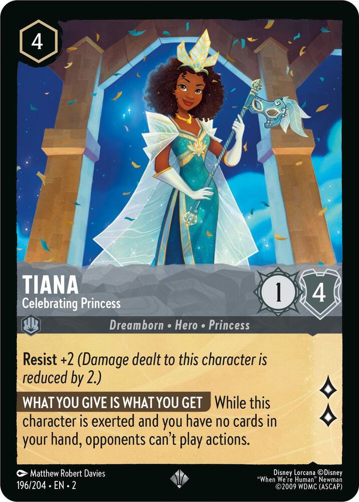 Set 2 196/204 Tiana - Celebrating Princess SR