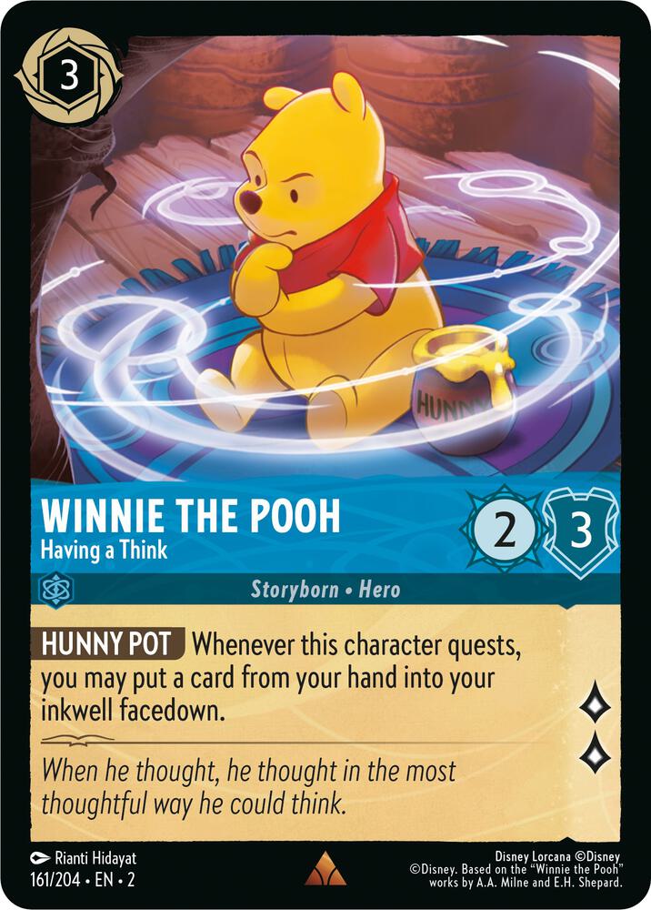 Set 2 161/204 Winnie the Pooh - Having a Think R