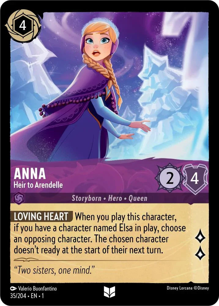 [Foil] Set 1 035/204 Anna - Heir to Arendelle U