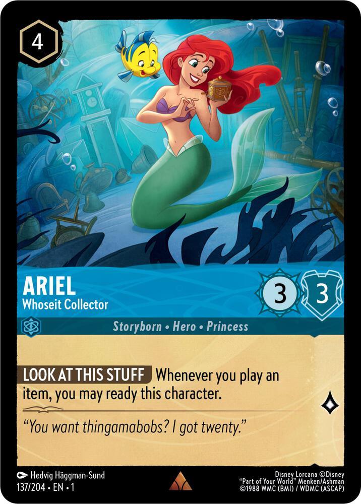 Set 1 137/204 Ariel - Whoseit Collector R