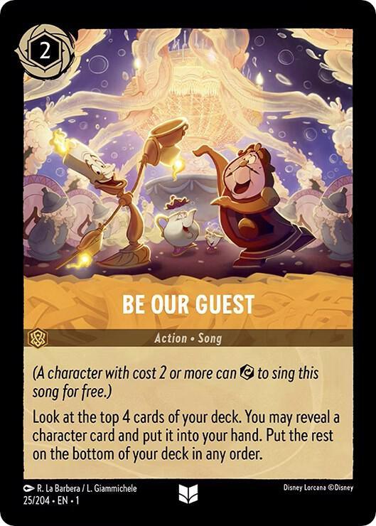 [Foil] Set 1 025/204 Be Our Guest U
