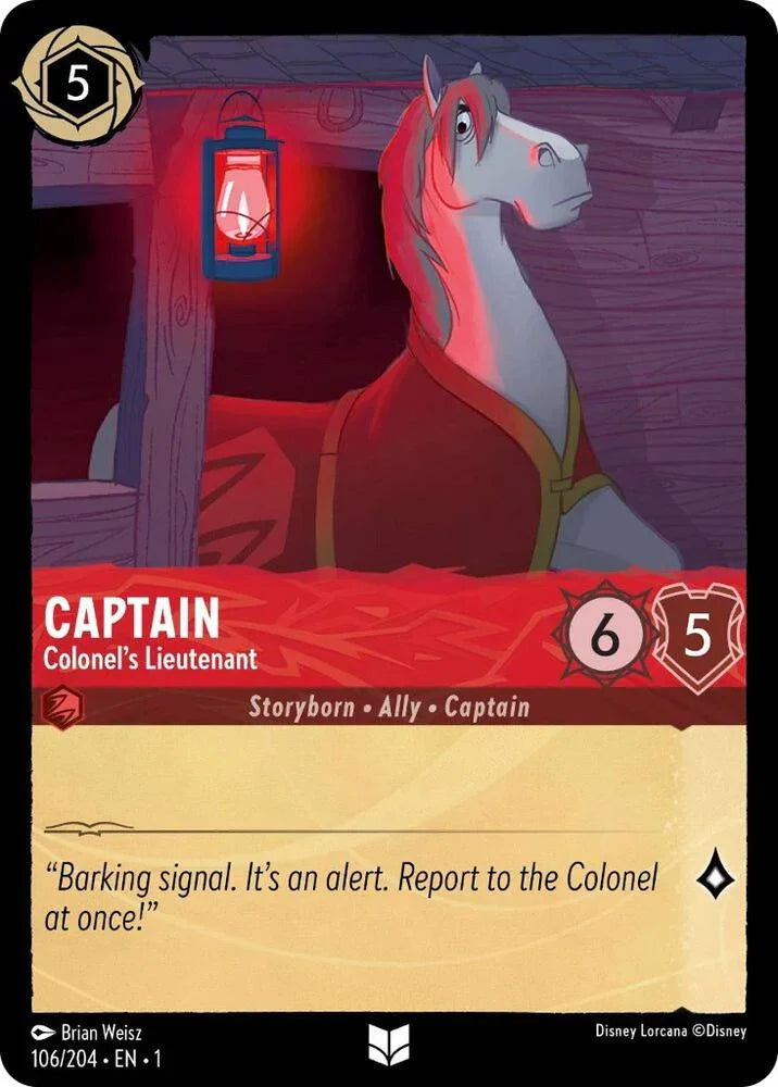 Set 1 106/204 Captain - Colonel's Lieutenant U