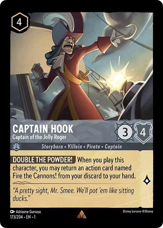 [Foil] Set 1 173/204 Captain Hook - Captain of the Jolly Roger R