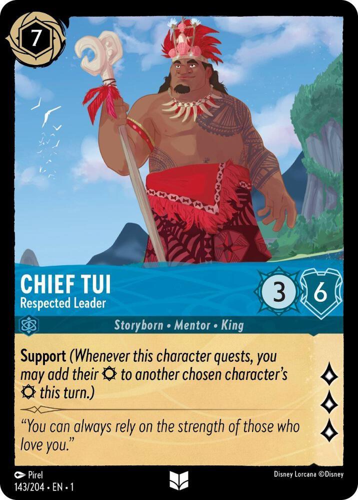 [Foil] Set 1 143/204 Chief Tui - Respected Leader U