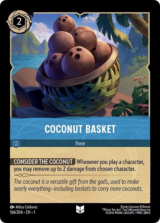 Set 1 166/204 Coconut Basket U