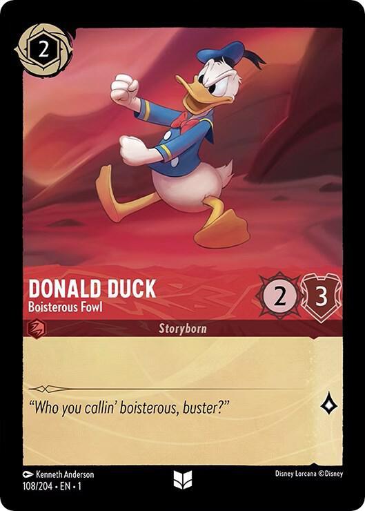 Set 1 108/204 Donald Duck - Boisterous Fowl U