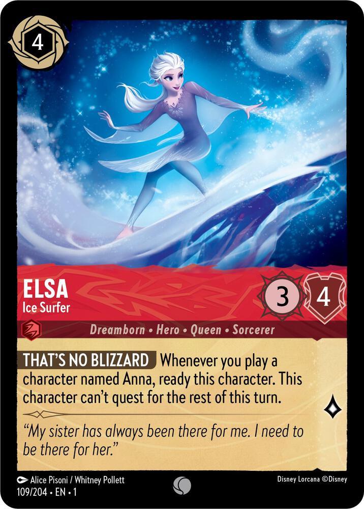 Set 1 109/204 Elsa - Ice Surfer C