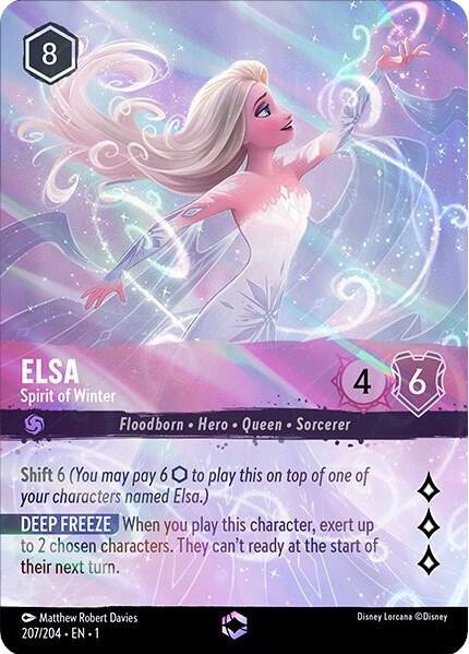 Set 1 207/204 Elsa - Spirit of Winter (Enchanted) E