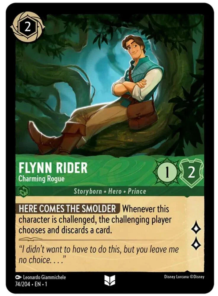 Set 1 074/204 Flynn Rider - Charming Rogue U