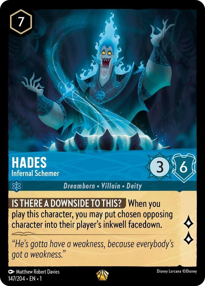 [Foil] Set 1 147/204 Hades - Infernal Schemer L