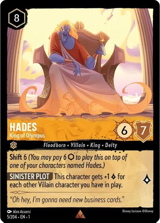 Set 1 005/204 Hades - King of Olympus R