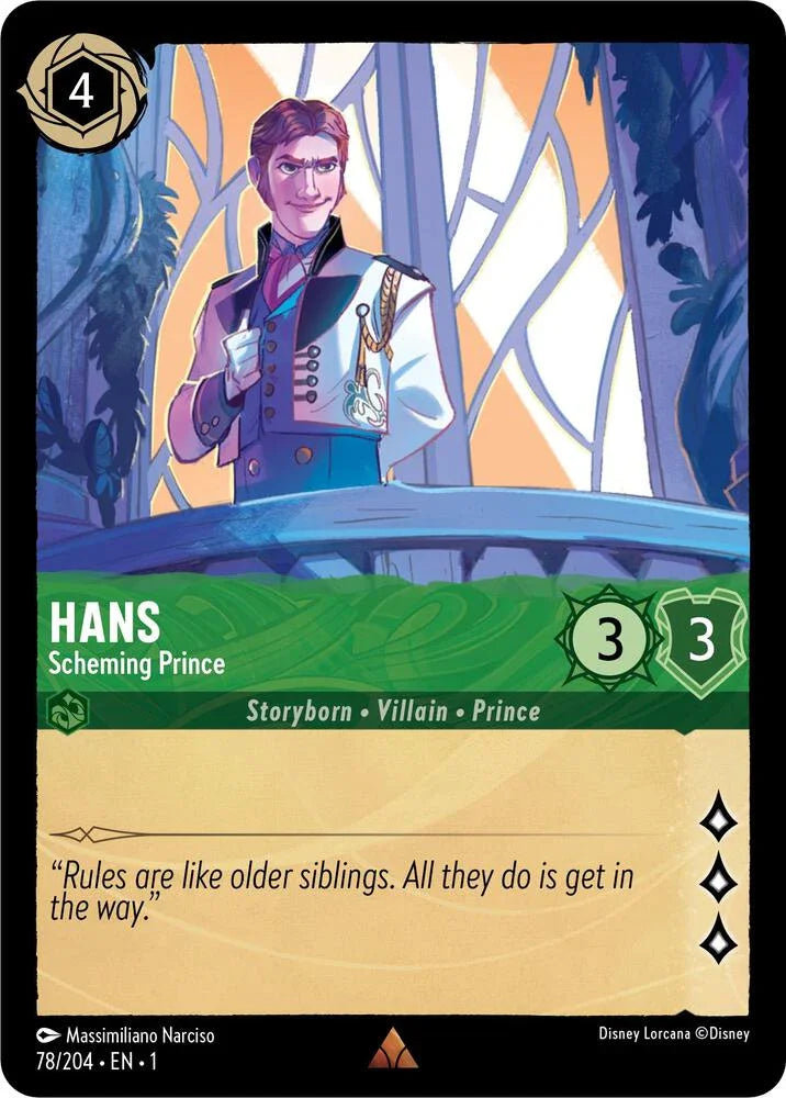 Set 1 078/204 Hans - Scheming Prince R