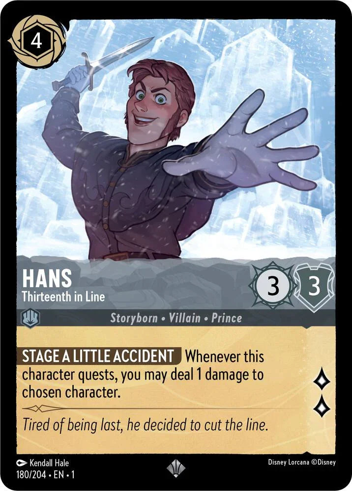Set 1 180/204 Hans - Thirteenth in Line SR