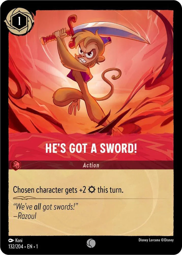 Set 1 132/204 He's Got A Sword! C