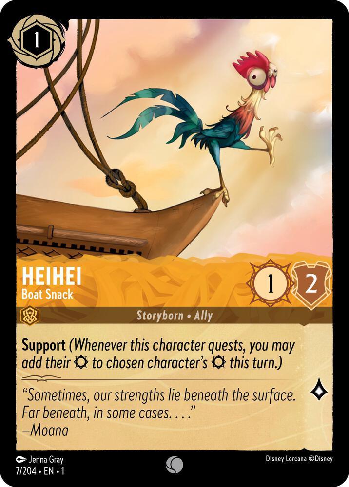 [Foil] Set 1 007/204 Heihei - Boat Snack C