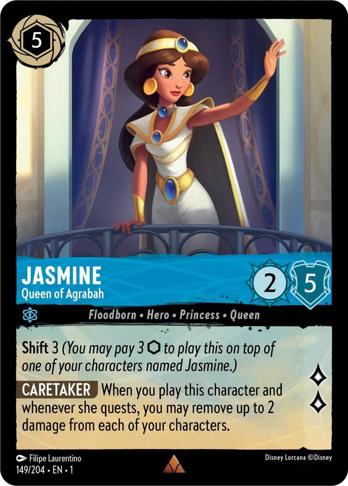Set 1 149/204 Jasmine - Queen of Agrabah R