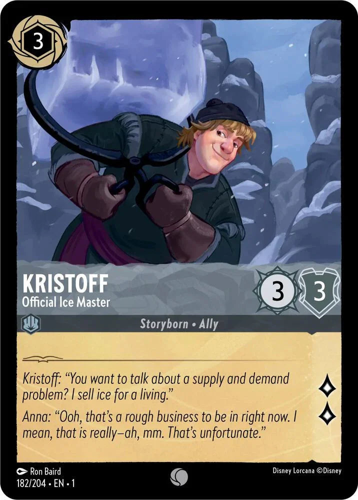 [Foil] Set 1 182/204 Kristoff - Official Ice Master C