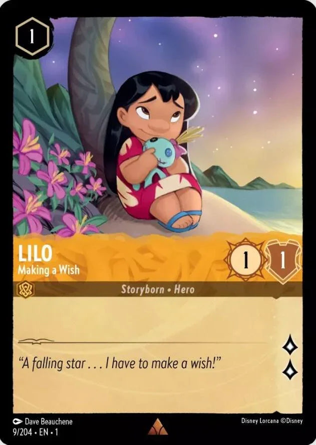 Set 1 009/204 Lilo - Making a Wish R