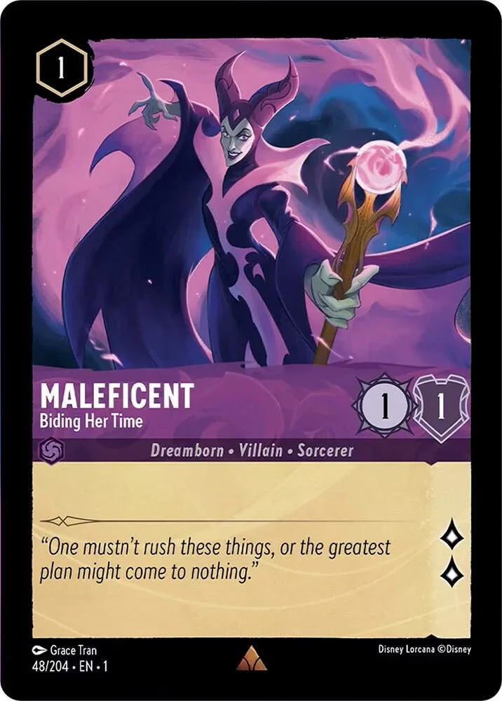 [Foil] Set 1 048/204 Maleficent - Biding Her Time R
