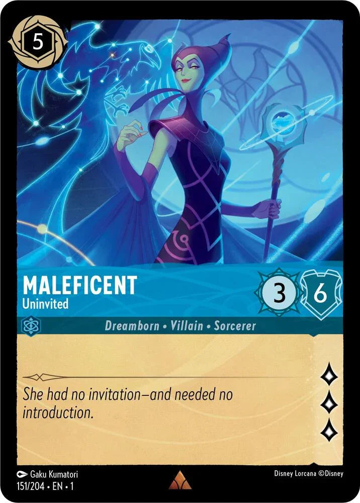 [Foil] Set 1 151/204 Maleficent - Uninvited R