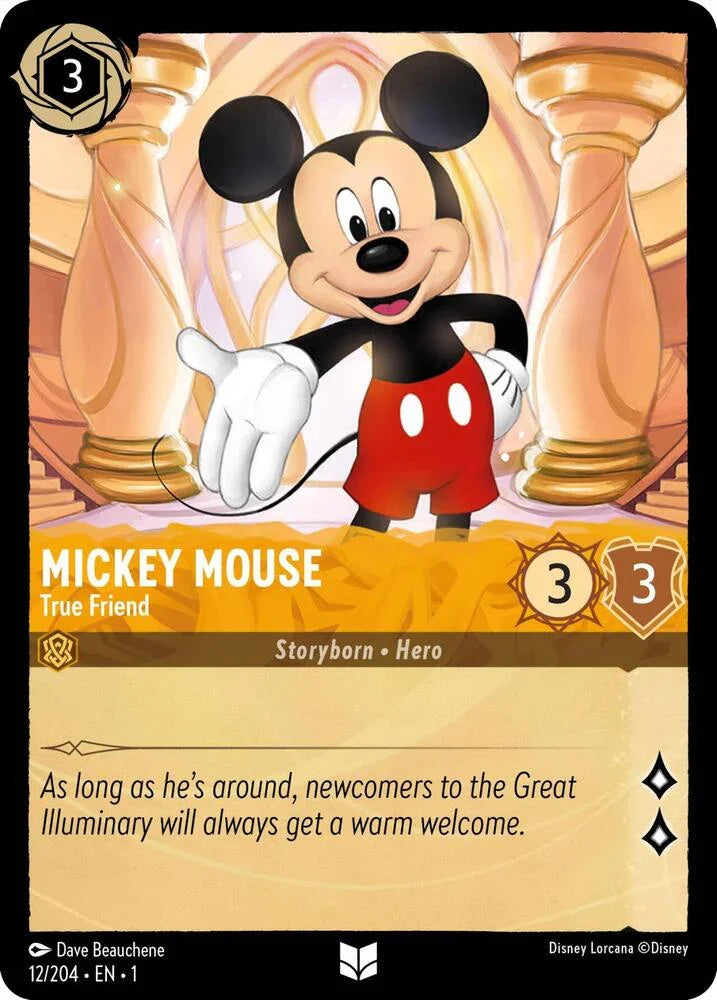 Set 1 012/204 Mickey Mouse - True Friend U