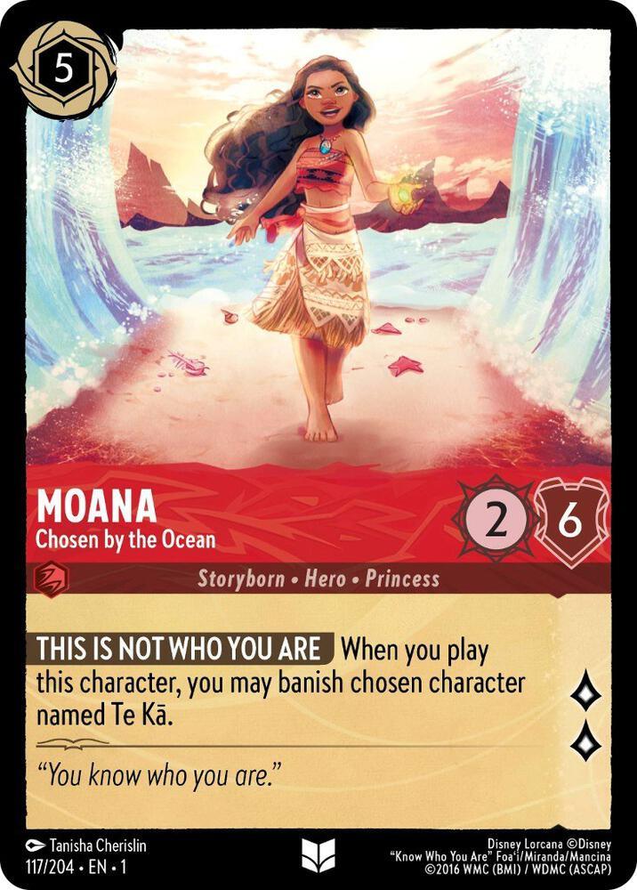 [Foil] Set 1 117/204 Moana - Chosen by the Ocean U