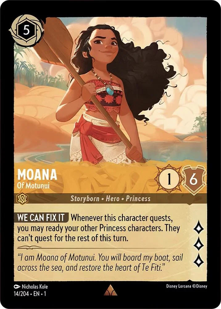 Set 1 014/204 Moana - Of Motunui R