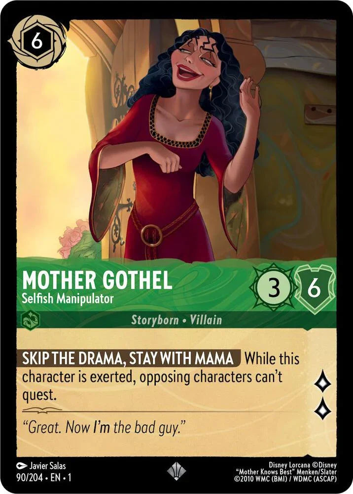 Set 1 090/204 Mother Gothel - Selfish Manipulator SR