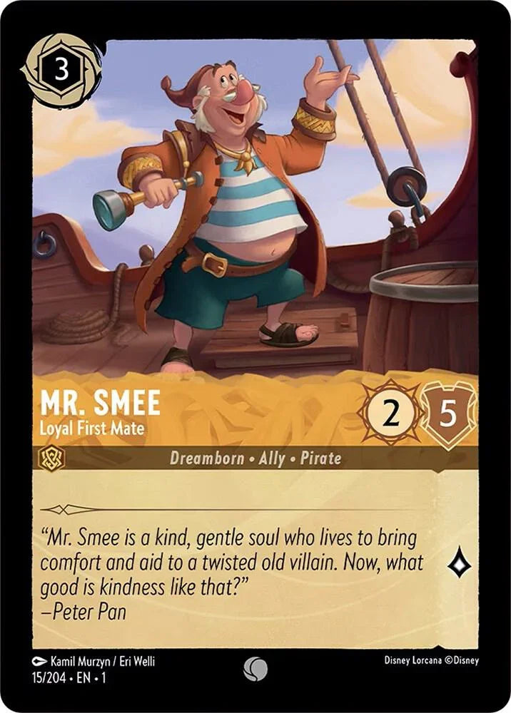 [Foil] Set 1 015/204 Mr. Smee - Loyal First Mate C