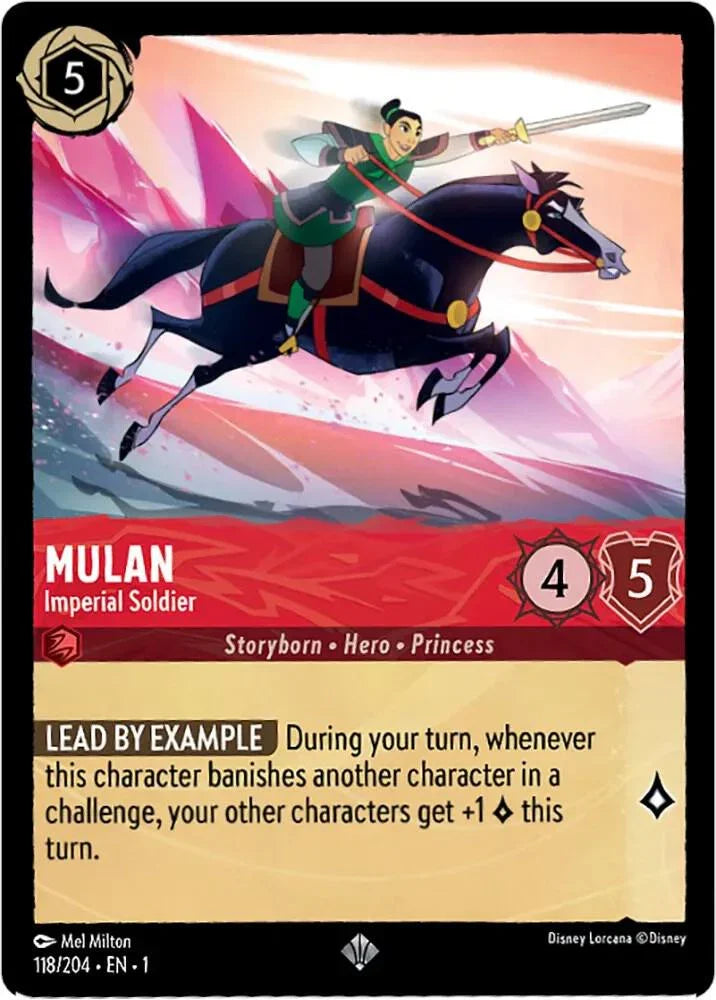 Set 1 118/204 Mulan - Imperial Soldier SR