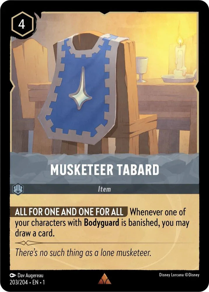 Set 1 203/204 Musketeer Tabard R