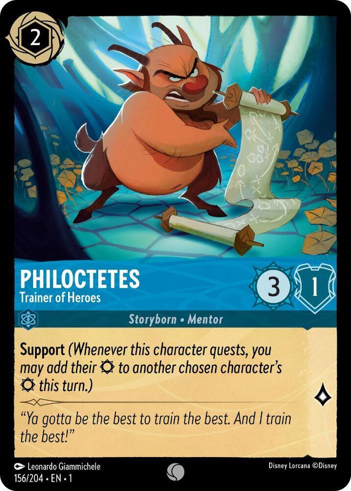 [Foil] Set 1 156/204 Philoctetes - Trainer of Heroes C