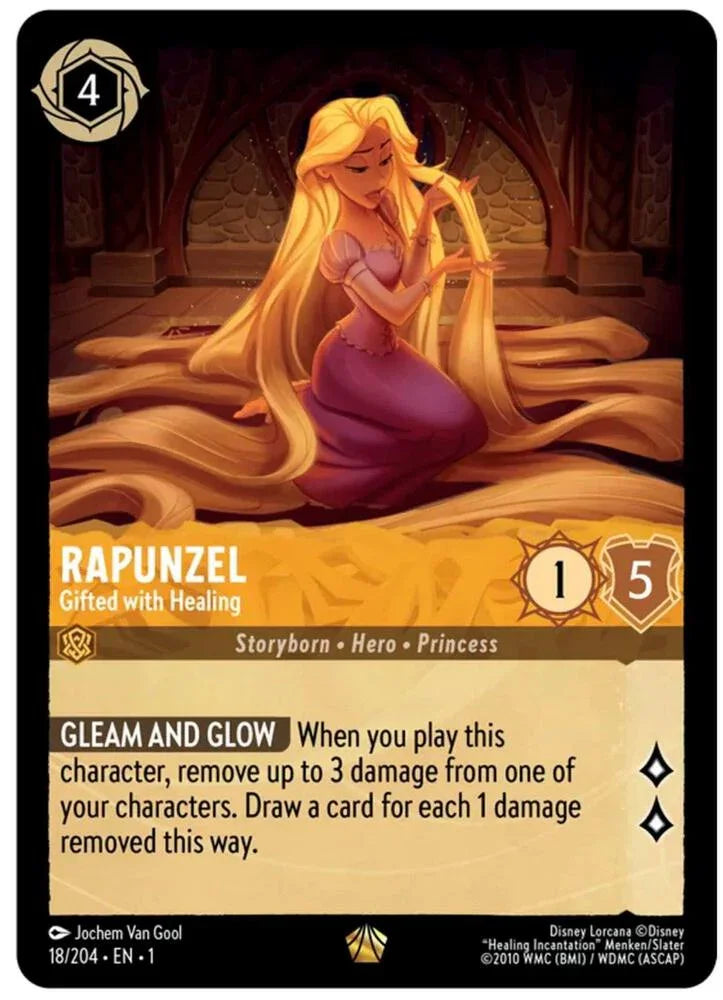 Set 1 018/204 Rapunzel - Gifted with Healing L