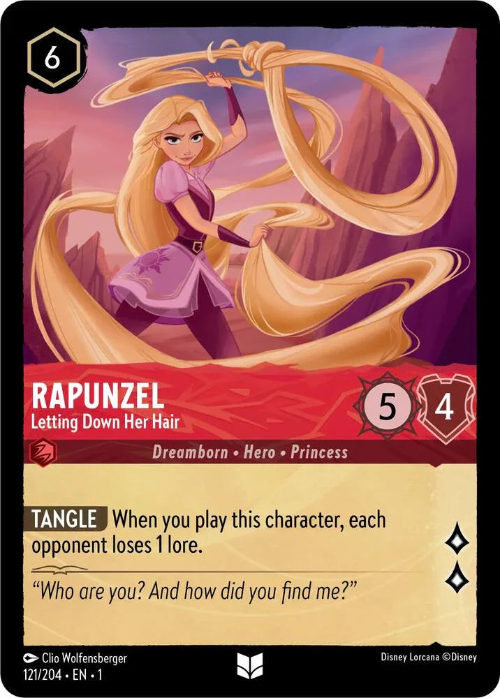 [Foil] Set 1 121/204 Rapunzel - Letting Down Her Hair U