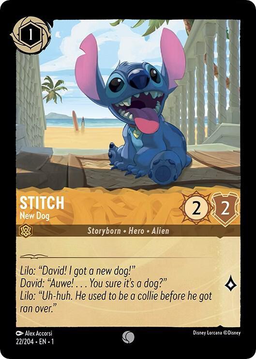 [Foil] Set 1 022/204 Stitch - New Dog C