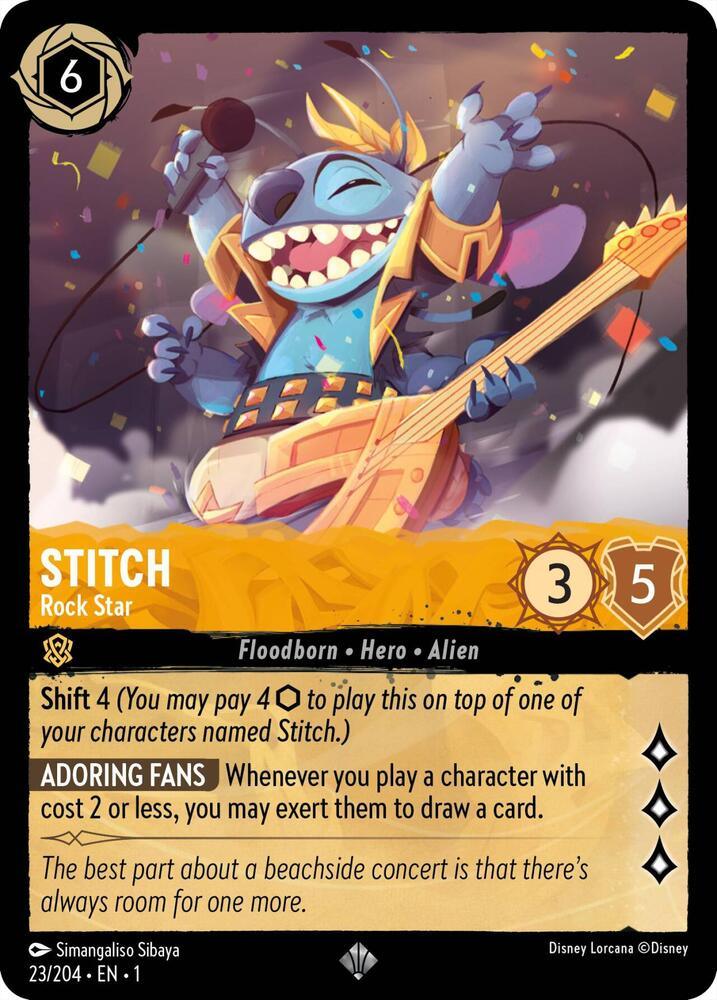[Foil] Set 1 023/204 Stitch - Rock Star SR