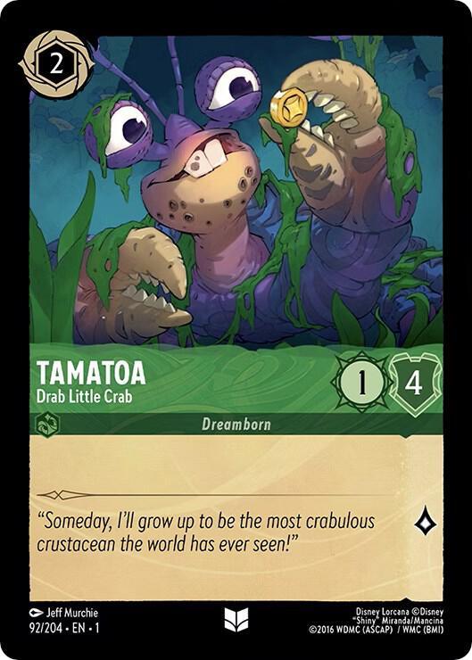 Set 1 092/204 Tamatoa - Drab Little Crab U