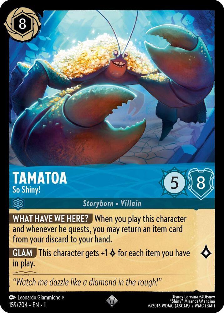 Set 1 159/204 Tamatoa - So Shiny! SR