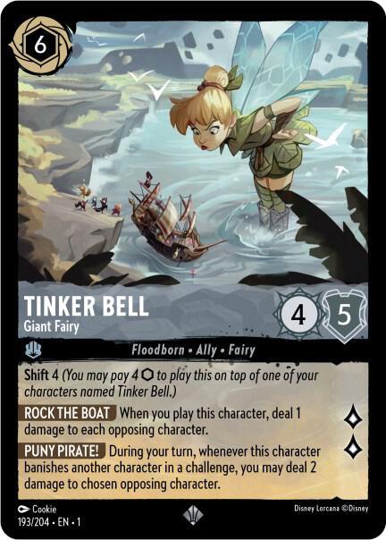 Set 1 193/204 Tinker Bell - Giant Fairy SR