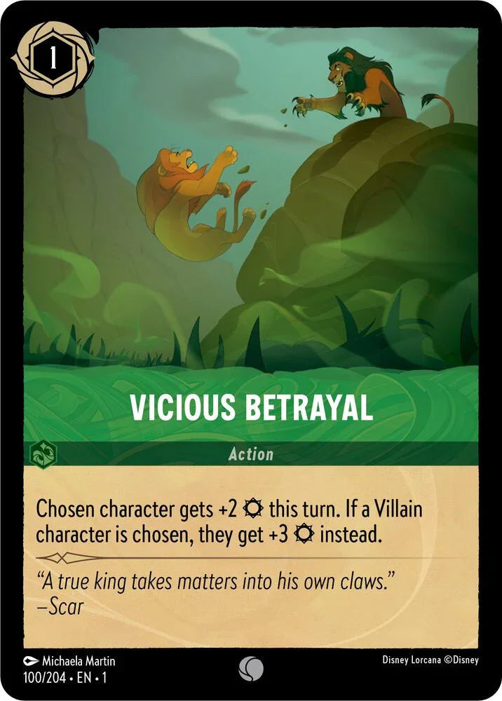 [Foil] Set 1 100/204 Vicious Betrayal C