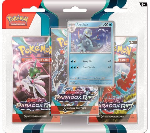 Pokemon TCG 美版 Scarlet & Violet SV4「Paradox Rift」3 Booster Blister - Arctibax