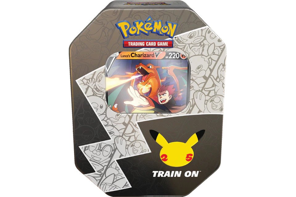 Pokemon TCG 美版 25th Anniversary Celebrations Tin - Lances Charizard V