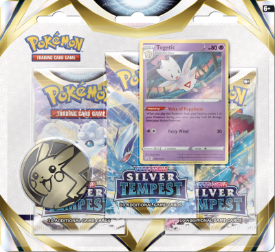 Pokemon TCG 美版 Sword & Shield SS12「Silver Tempest」3 Booster Blister - Togetic
