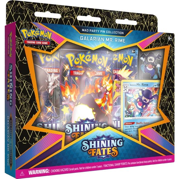 Pokemon TCG 美版 Sword & Shield SS4.5「Shining Fates」Mad Party Pin Collection - Galarian Mr. Rime