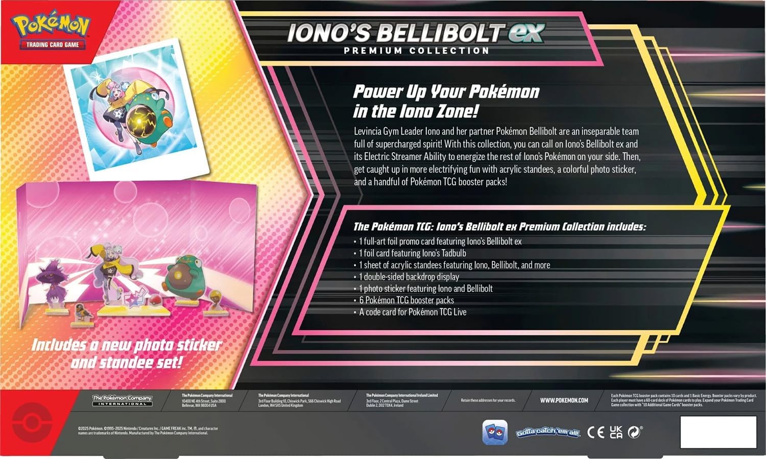 Pokemon TCG 美版 Scarlet & Violet Iono’s Bellibolt ex Premium Collection