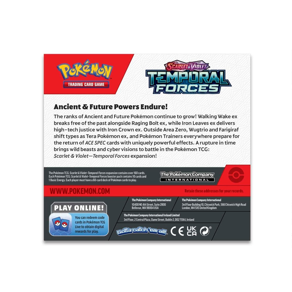 Pokemon TCG 美版 Scarlet & Violet SV5「Temporal Forces」Booster Box